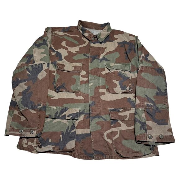 Vintage 80s Corinin Uniforms Camouflage Military Coat Men’s Medium - Picture 1 of 7